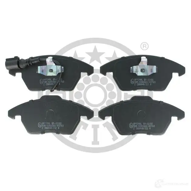 Тормозные колодки дисковые, комплект OPTIMAL 235 87 23588 BP-12155 1424546735 изображение 0