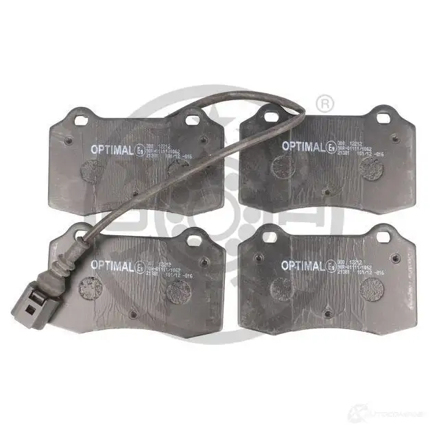 Тормозные колодки дисковые, комплект OPTIMAL 23181 1424546777 BP-12212 2138 1 изображение 0