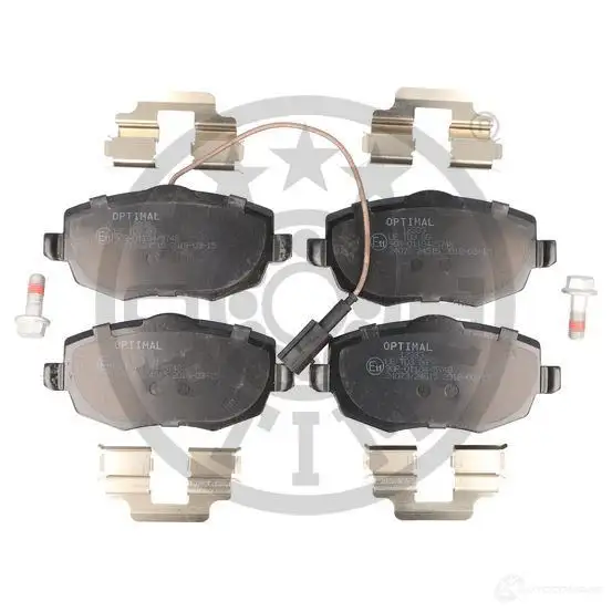 Тормозные колодки дисковые, комплект OPTIMAL 2407 3 1424925202 24515 BP-12333 - Изображение 1