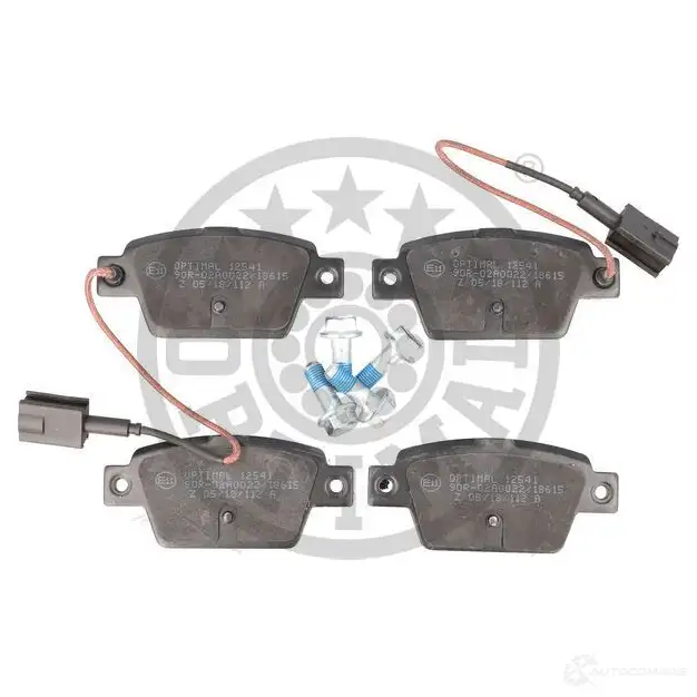 Тормозные колодки дисковые, комплект OPTIMAL BP-12541 1424925406 2371 4 PISPV - Изображение 1