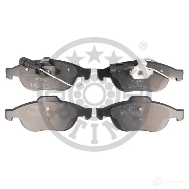 Тормозные колодки дисковые, комплект OPTIMAL 23141 23 140 1424546697 BP-12111 - Изображение 1