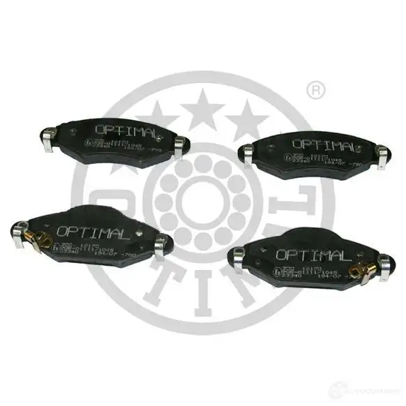 Тормозные колодки дисковые, комплект OPTIMAL 23341 BP-12170 2 3340 1424546747