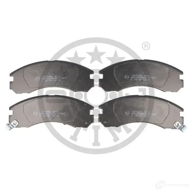 Тормозные колодки дисковые, комплект OPTIMAL BP-09711 213 63 1424546344 21768 - Изображение 1
