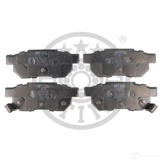 Тормозные колодки дисковые, комплект OPTIMAL BP-09672 4058787121186 9 MO42 1424546326 изображение 0