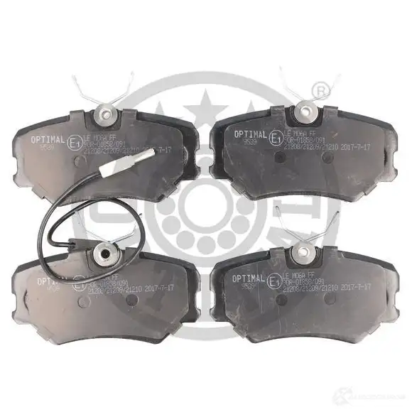 Тормозные колодки дисковые, комплект OPTIMAL 212 09 1424546268 BP-09539 21210 изображение 0