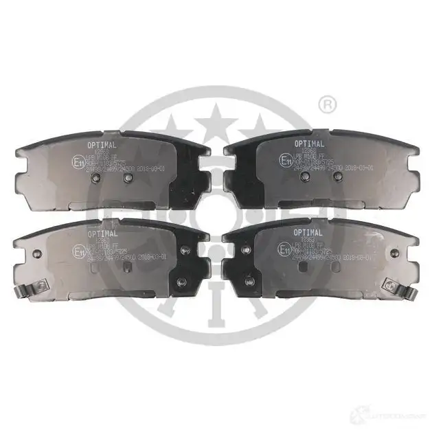 Тормозные колодки дисковые, комплект OPTIMAL BP-12363 2 4498 1424925231 24499 - Изображение 1