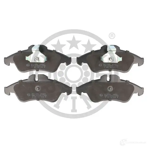 Тормозные колодки дисковые, комплект OPTIMAL 21 576 BP-10050 1424546464 21577 - Изображение 1