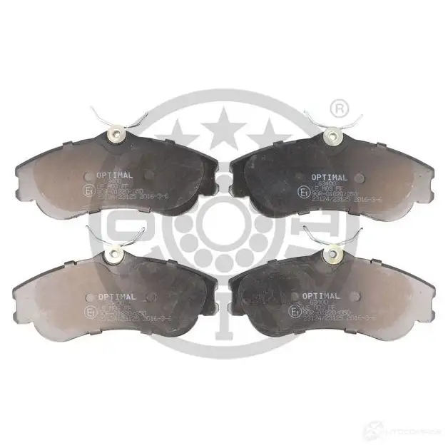 Тормозные колодки дисковые, комплект OPTIMAL 1424925616 BP-63400 2 3346 7FK5QD изображение 0