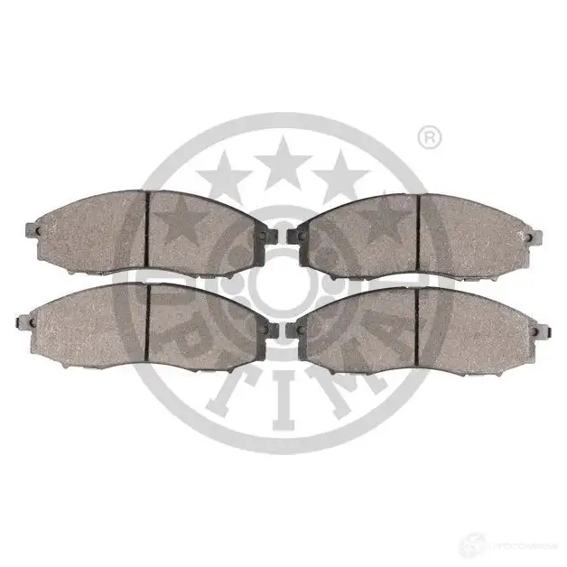 Тормозные колодки дисковые, комплект OPTIMAL 3UPJH 2 3970 1424925269 BP-12402 изображение 1