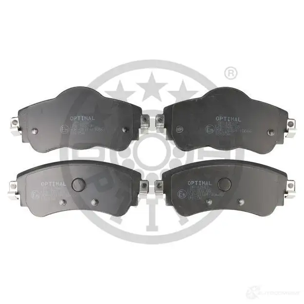Тормозные колодки дисковые, комплект OPTIMAL 65A5T HD BP-12667 1424925530 4058787130010 - Изображение 1