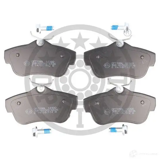 Тормозные колодки дисковые, комплект OPTIMAL 1424925171 NX1FPVQ BP-12300 24 578 - Изображение 1