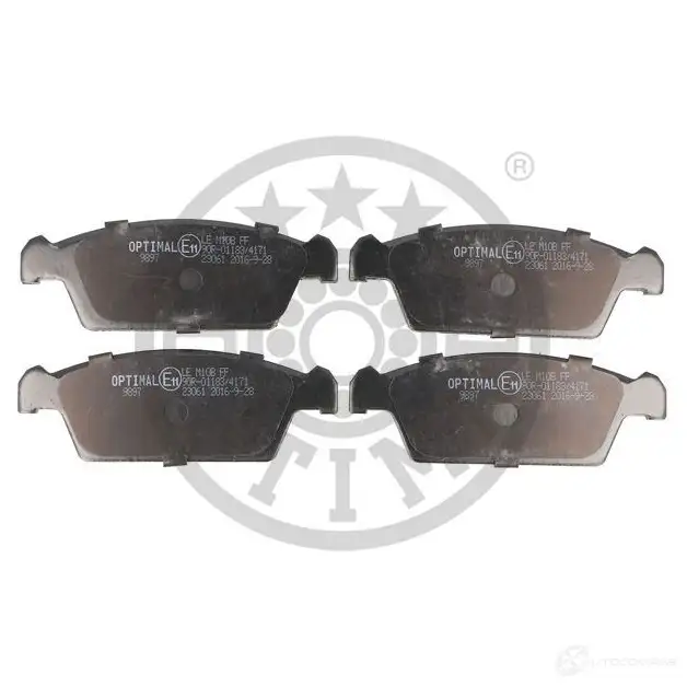 Тормозные колодки дисковые, комплект OPTIMAL 4058787122190 1424546427 SO M4Z BP-09897 - Изображение 1