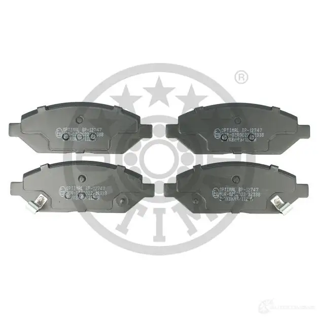 Тормозные колодки дисковые, комплект OPTIMAL 4 W2FOU8 BP-12747 1424925609 4058787146134 изображение 0
