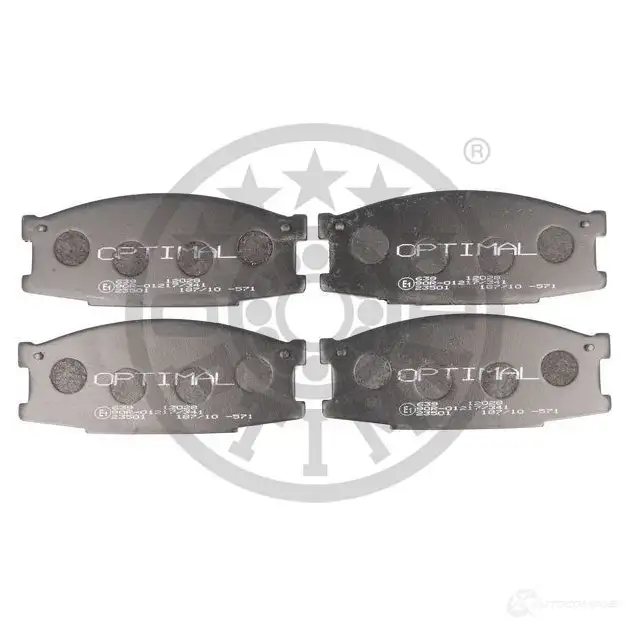 Тормозные колодки дисковые, комплект OPTIMAL 4031185011839 12028 1271741 MM 2Y5W - Изображение 1
