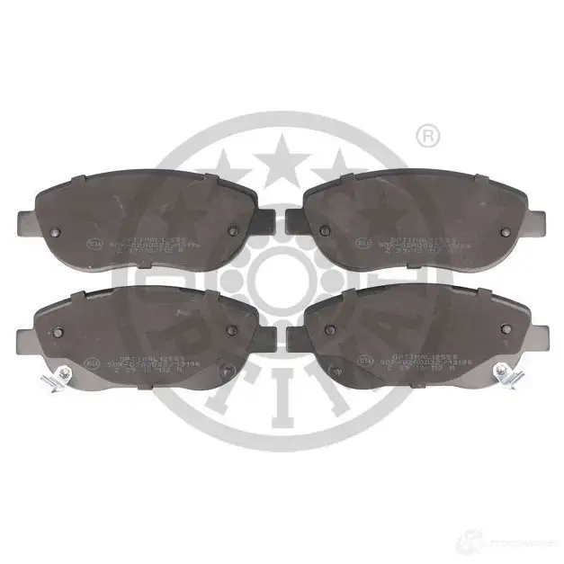 Тормозные колодки дисковые, комплект OPTIMAL 1272249 12559 N3 AOKJ 4031185576208 изображение 0