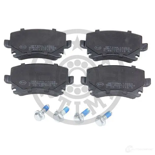 Тормозные колодки дисковые, комплект OPTIMAL HE0ZU0F 1424925150 2391 4 BP-12263 изображение 0