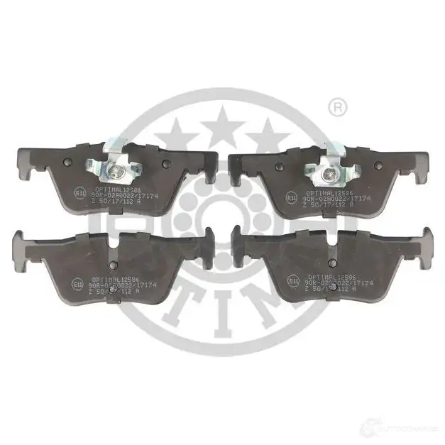Тормозные колодки дисковые, комплект OPTIMAL 1424925451 WAOQPW BP-12586 2 5307 изображение 0