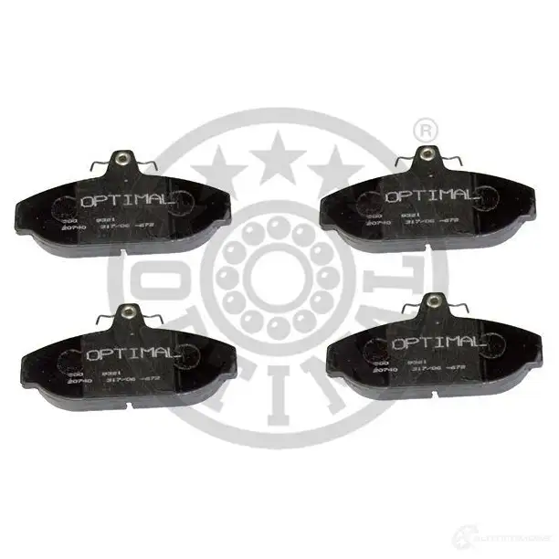 Тормозные колодки дисковые, комплект OPTIMAL 212 66 N1Z5HQ 1273807 9321 - Изображение 1