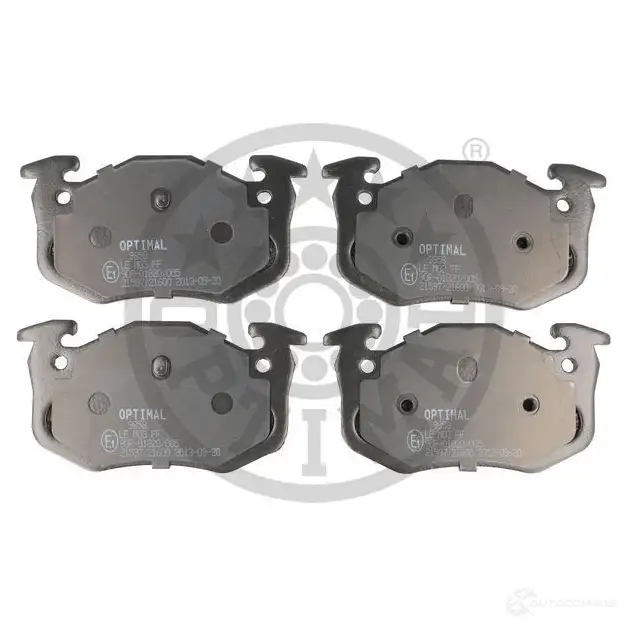 Тормозные колодки дисковые, комплект OPTIMAL 1424546413 21600 BP-09858 21 597 - Изображение 1