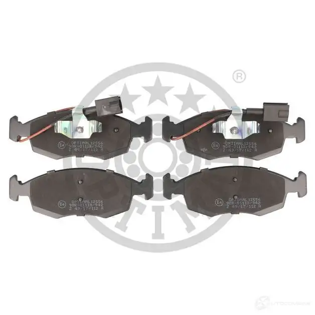 Тормозные колодки дисковые, комплект OPTIMAL 12556 4031185576178 E2PYS Y 1272246 - Изображение 1