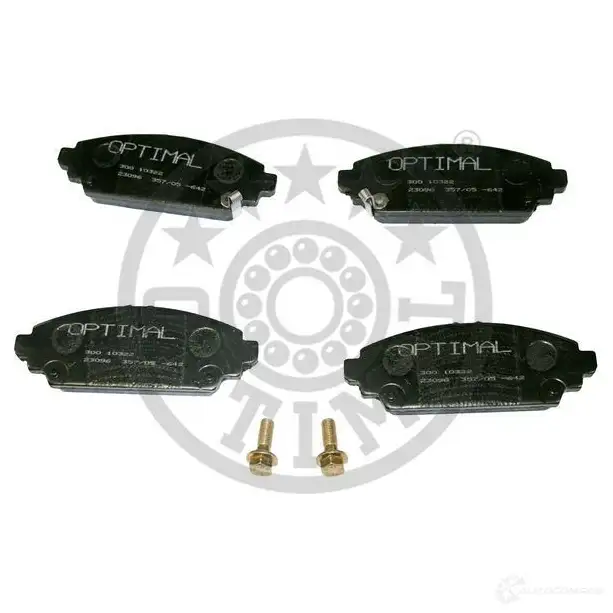 Тормозные колодки дисковые, комплект OPTIMAL 10322 1271656 2309 7 23528 - Изображение 1
