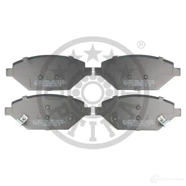Тормозные колодки дисковые, комплект OPTIMAL 12478 1272169 PZ2 AR 4031185370875 - Изображение 1
