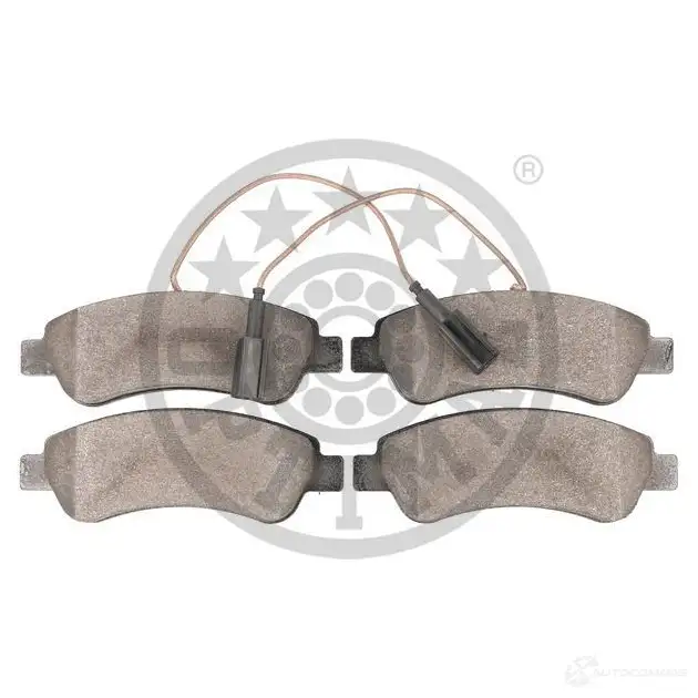 Тормозные колодки дисковые, комплект OPTIMAL 1424925518 2 4465 B19D8H BP-12654 изображение 1
