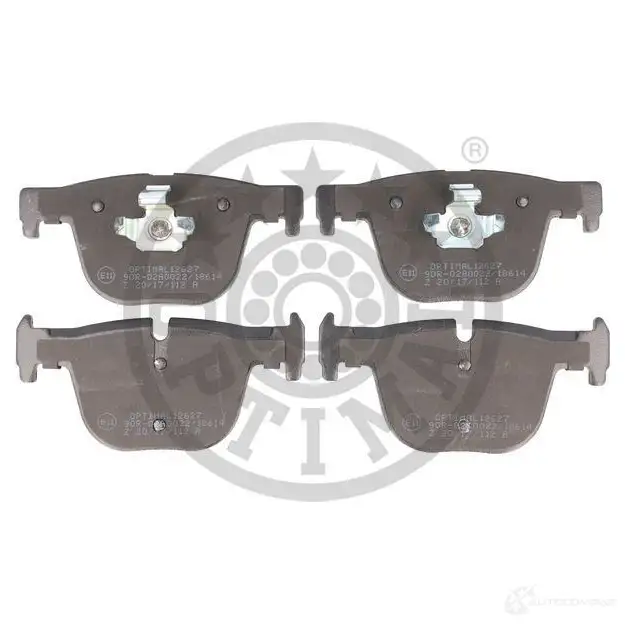 Тормозные колодки дисковые, комплект OPTIMAL 4058787129625 BP-12627 1424925491 C33F 3RN - Изображение 1