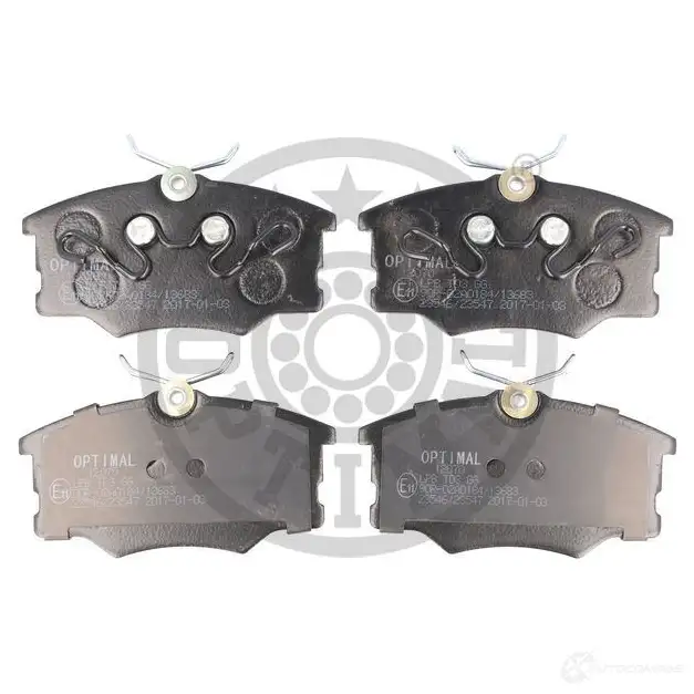 Тормозные колодки дисковые, комплект OPTIMAL 1424546667 BP-12070 23547 235 46 - Изображение 1