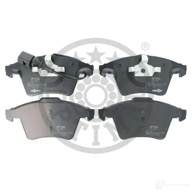 Тормозные колодки дисковые, комплект OPTIMAL 1424925257 YZYXX5 2374 6 BP-12390 - Изображение 1