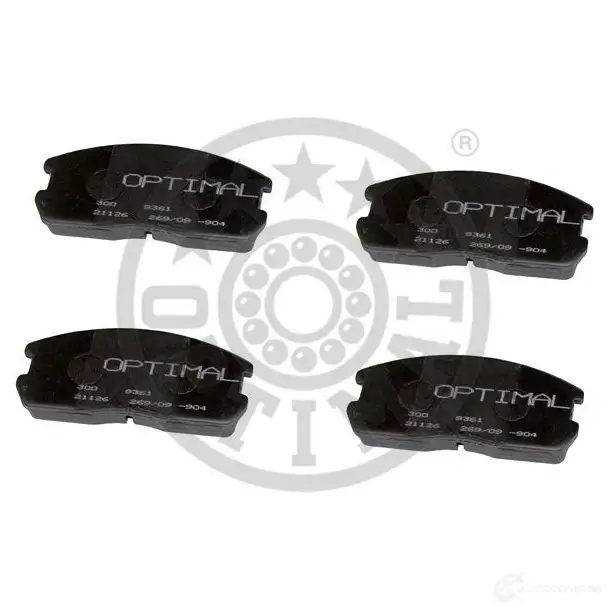 Тормозные колодки дисковые, комплект OPTIMAL 9361 7Z7XR9 1273840 211 26 - Изображение 1