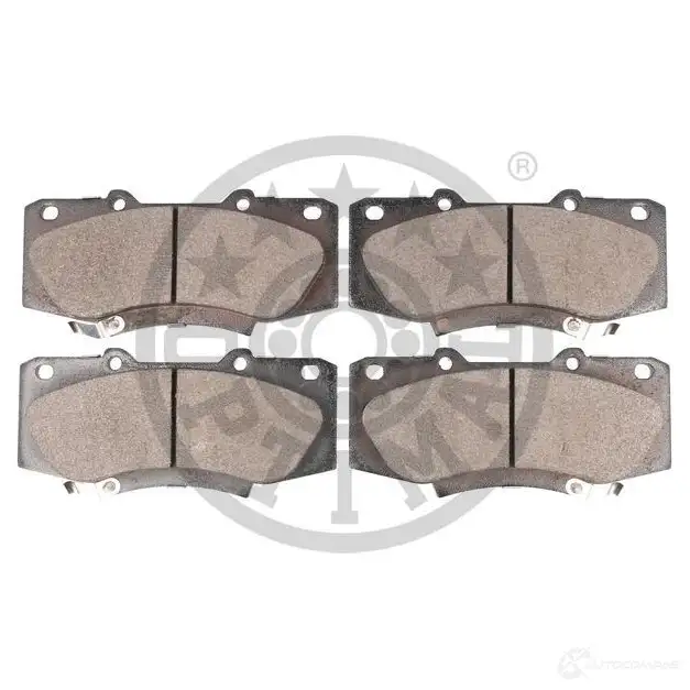 Тормозные колодки дисковые, комплект OPTIMAL 2520 9 1424925467 BP-12602 25210 изображение 1