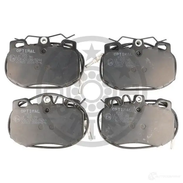 Тормозные колодки дисковые, комплект OPTIMAL BP-09766 216 14 21615 1424546362 - Изображение 1