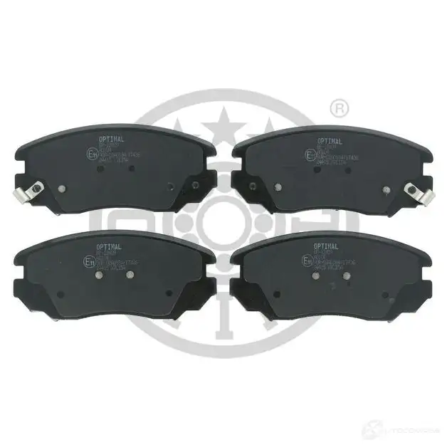 Тормозные колодки дисковые, комплект OPTIMAL 36GEP 1424925276 BP-12409 244 15 - Изображение 1