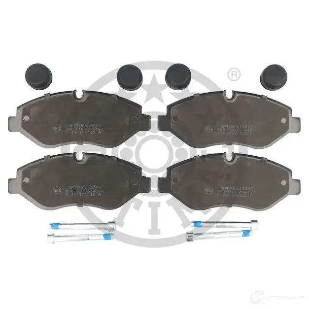 Тормозные колодки дисковые, комплект OPTIMAL 1271989 12297 2 9192 A8AR9G - Изображение 1