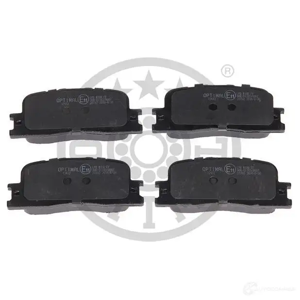 Тормозные колодки дисковые, комплект OPTIMAL 4058787127492 BP-12412 NQCF8 S 1424925279 - Изображение 1