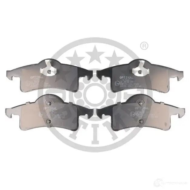 Тормозные колодки дисковые, комплект OPTIMAL 4031185577939 1272256 12566 B 1MPJ - Изображение 1