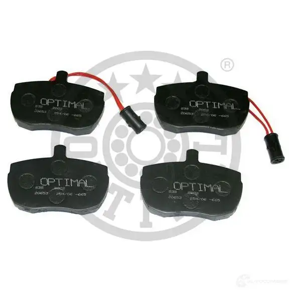 Тормозные колодки дисковые, комплект OPTIMAL RH6V O 1424546384 4058787121766 BP-09802 изображение 0