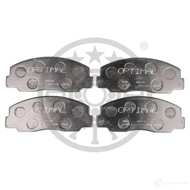 Тормозные колодки дисковые, комплект OPTIMAL 1273782 4031185143387 JIDB HWF 9274 - Изображение 1