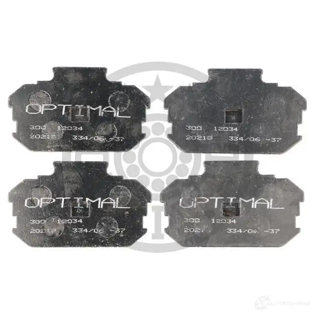 Тормозные колодки дисковые, комплект OPTIMAL 4 U9WCX 12034 1271747 4031185011891 изображение 0