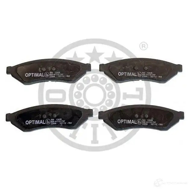 Тормозные колодки, комплект OPTIMAL 12435 1272126 Y8G6NS K 4031185330497 - Изображение 1