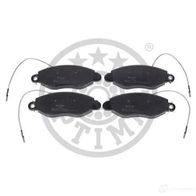 Тормозные колодки дисковые, комплект OPTIMAL 4058787129120 1424925441 BP-12576 5FEO N изображение 0