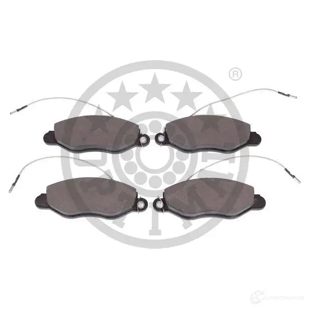 Тормозные колодки дисковые, комплект OPTIMAL 4058787129120 1424925441 BP-12576 5FEO N изображение 1