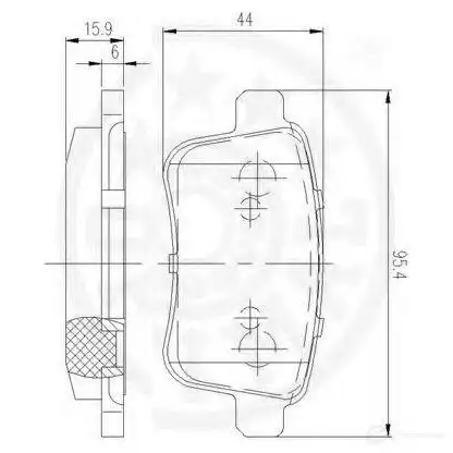 Тормозные колодки, комплект OPTIMAL 12464 4031185370738 QG6RR U 1272155 изображение 2