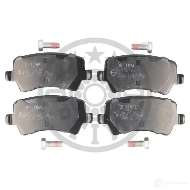 Тормозные колодки дисковые, комплект OPTIMAL 67JQ2 8 4031185329774 1272092 12401 - Изображение 1