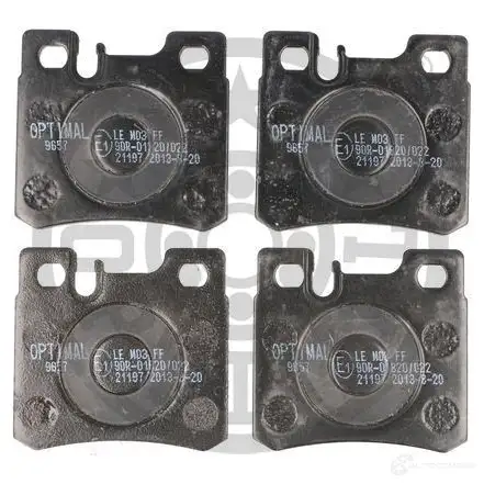 Тормозные колодки дисковые, комплект OPTIMAL 1274335 211 97 L6JG9 9657 - Изображение 1