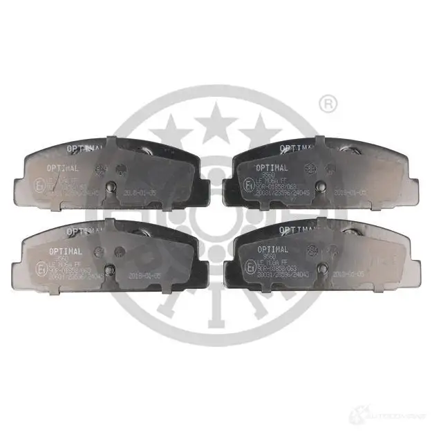 Тормозные колодки дисковые, комплект OPTIMAL 1274125 UGSE8J 9560 24 045 - Изображение 1