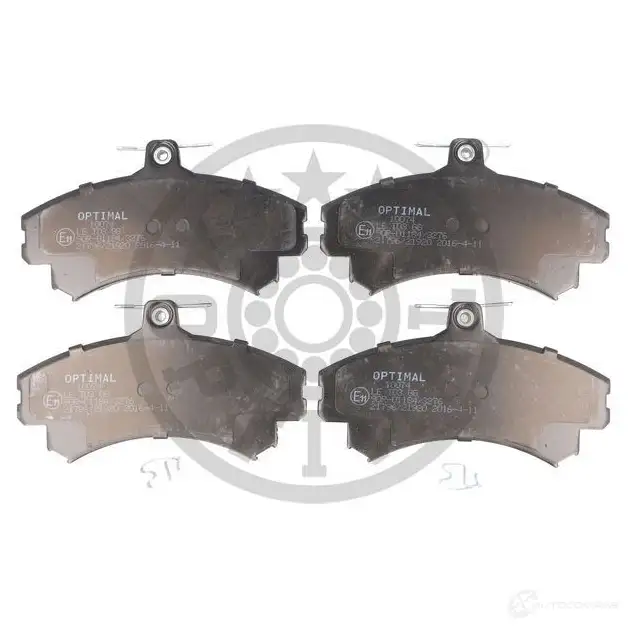 Тормозные колодки, комплект OPTIMAL 21 543 10264 1271613 21544 - Изображение 1
