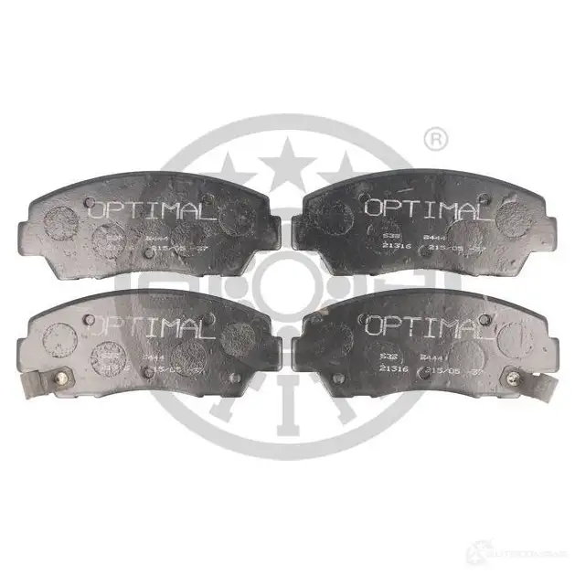Тормозные колодки дисковые, комплект OPTIMAL 4058787120240 1424546232 G OIU29 BP-09444 - Изображение 1