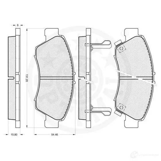 Амортизатор OPTIMAL a1725h 1275387 4031185072090 LX85I P